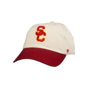 USC Trojans '47 Natural SC Interlock Grand Stand Clean Up Hat